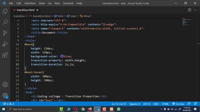 CSS Transition Properties | Class 28th | || Coding college || смотреть онлайн