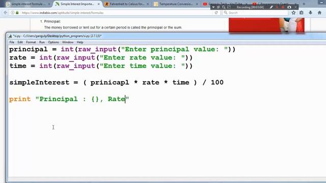 Python Program To Calculate Simple Interest - Hindi смотреть онлайн