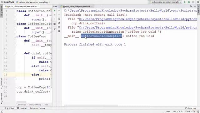 Raising Custom Exceptions Writing and Using Custom Exceptions | python tutorials смотреть онлайн