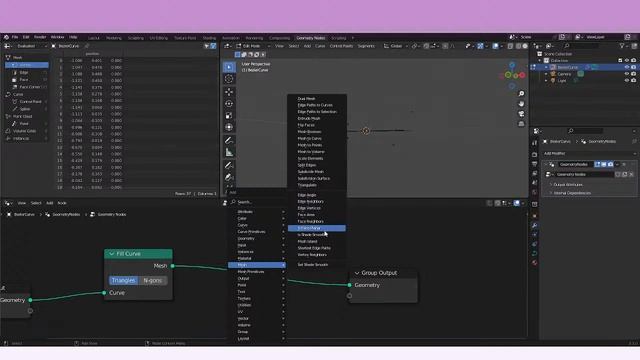 Fill Curve Node -- Geometry Nodes -- Learning Blender (2) смотреть онлайн