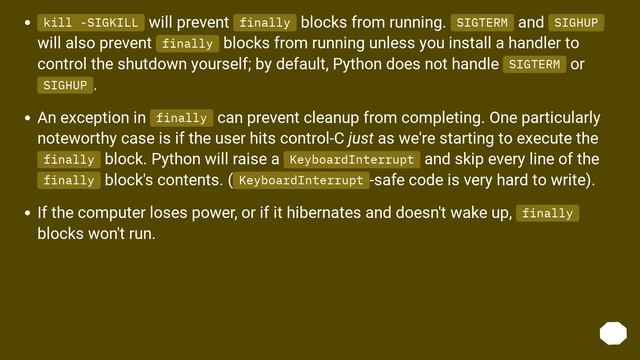 Does 'finally' always execute in Python? смотреть онлайн