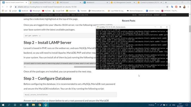 การติดตั้ง Laravel PHP Framework บน Ubuntu 18.04 LTS สำหรับ AWS EC2 смотреть онлайн