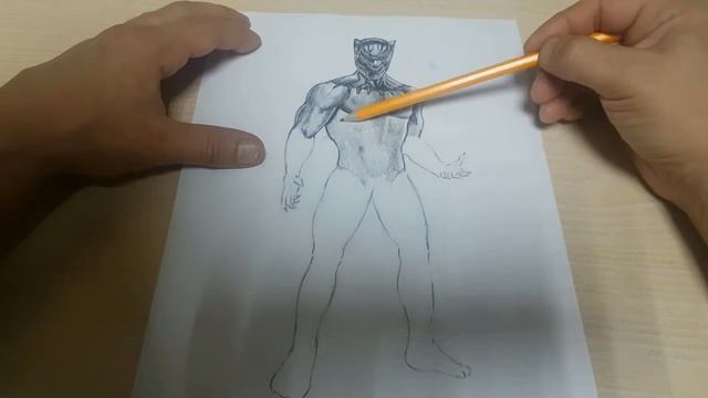 Рисунок Черная Пантера/Drawing Black Panther смотреть онлайн