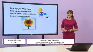 Русский язык. 3 класс. Виды орфограмм. Орфографические  правила /30.09.2020/