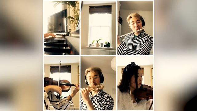SATIE Gymnopédies, I. arranged for flute, violin and piano #StayHome #WithMe смотреть онлайн