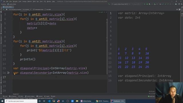 Suma de una Diagonal de nuestra Matriz (Curso de Kotlin desde cero [53])??? смотреть онлайн