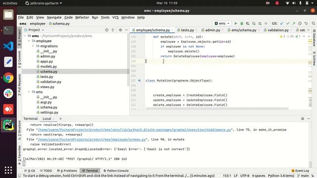 django graphql using EMS system. смотреть онлайн