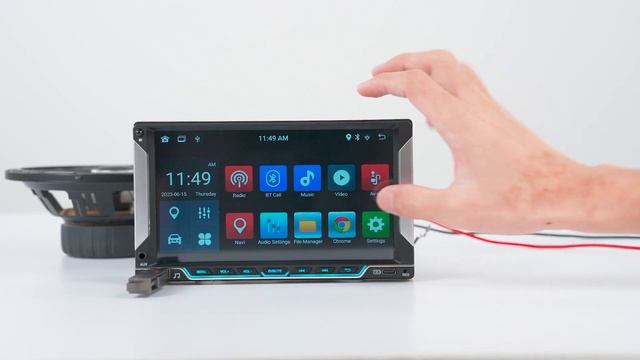 GEARELEC Android 12 Head Unit GPS Navigation 2DIN 7 inch Bluetooth WiFi RDS FM Radio смотреть онлайн