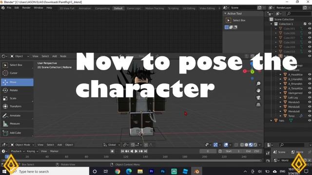 How to make a Roblox GFX in Blender 2.93 Easy version смотреть онлайн