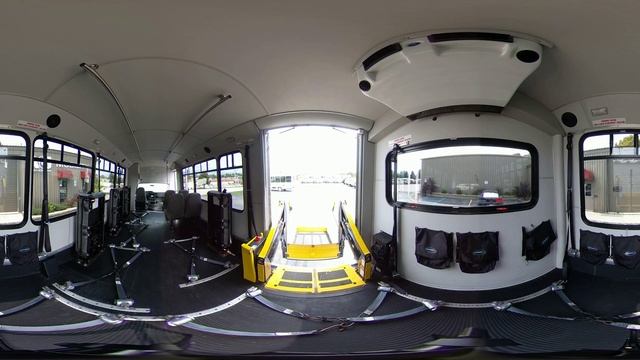 Wheelchair Bus VR 360 Virtual Reality Of 2015 Ford E-450 Champion Bus W/ Wheelchair Lift - FDA17355