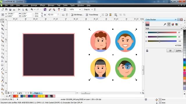 Graphic Designing with Corel Draw || Outline Pen Tool, Fill Tool || Step by Step || PART-11 смотреть онлайн
