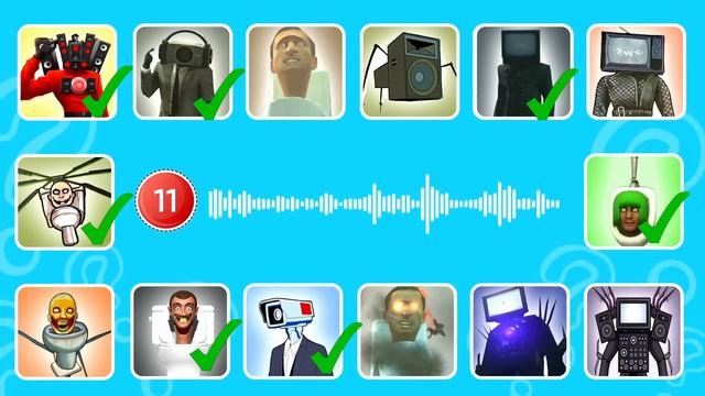 Guess The SKIBIDI TOILET Voice  | TV WOMAN, TVMAN, SPEAKERMAN, Cameraman