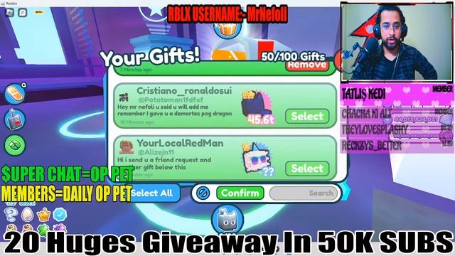 ?LIVE? OP HARDCORE RAINBOW PET LIVE GIVEAWAY | Pet Simulator X MAILBOX GIVEAWAY #petsimulatorxlive смотреть онлайн
