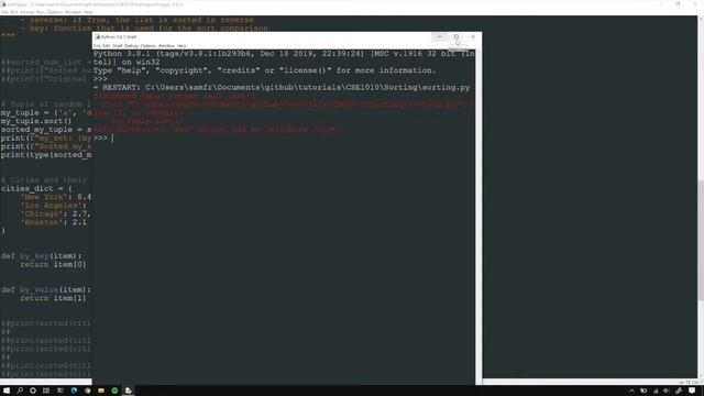 Sorting Lists, Tuples, and Objects смотреть онлайн