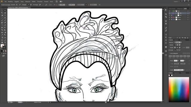 How to Digitize Your Fashion Sketch - Ai: Pencil Tool. Creating Open Paths. Editing Paths. (p3) смотреть онлайн