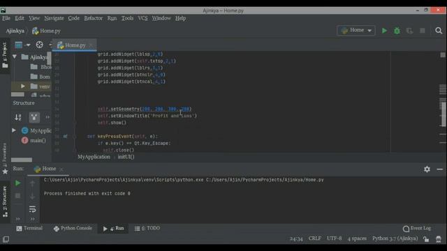 Python GUI Profit Loss Calculator using PyQt5 смотреть онлайн