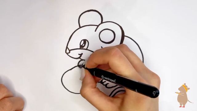 Drawing a Mouse / Рисуем Мышку / Wie zeichnet man eine Maus / Comment dessiner une souris смотреть онлайн