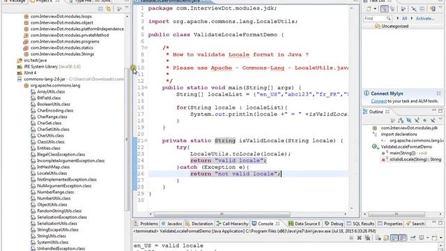 HOW TO VALIDATE LOCALE FORMAT IN JAVA DEMO смотреть онлайн