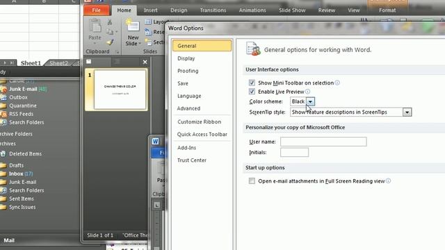 How to: Change the Color Theme in Microsoft - Word,Excel, Powerpoint, etc.... смотреть онлайн