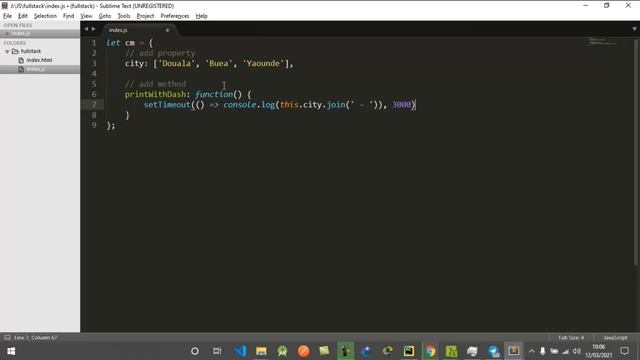 Arrow functions and this keyword смотреть онлайн