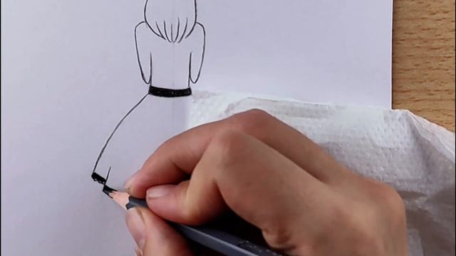Como dibujar una niña con un paraguas / Dibujos a lapiz claro / Dibujos para niñas paso a paso смотреть онлайн