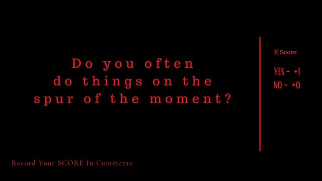 EYSENCK PERSONALITY INVENTORY Quiz (III/XII) [EPI Personality Test] смотреть онлайн