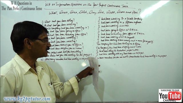 Wh questions in The Past Perfect Continuous Tense смотреть онлайн
