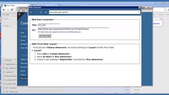 DHIS2 Tableau Connector смотреть онлайн