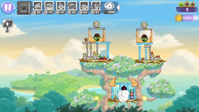 Angry Birds Stella - All Characters+Skins+Superpowers! - Gameplay Review - Android iOS смотреть онлайн