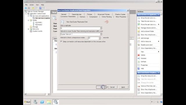 часть1 Double Take Geocluster - Create a Geocluster Replicated Disk смотреть онлайн