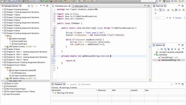 Tutorial: Java Chapter 6 Demo CSVAdder смотреть онлайн