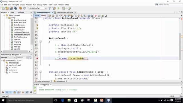 Java Swing Bangla Tutorial 34 : How to add ActionListener with JButton смотреть онлайн