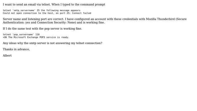 DevOps & SysAdmins: Telnet to smtp server port 25 --＞ Connect failed (2 Solutions!!) смотреть онлайн
