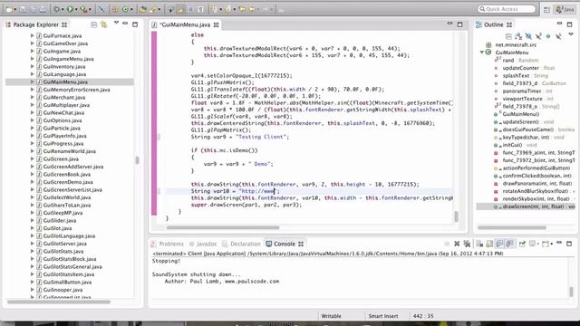 How to make a MineCraft Client on Mac and Windows | Episode #2 Main Menu GUI смотреть онлайн