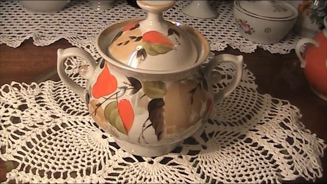 Посуда. Советский фарфор. Сахарницы заводов Барановка и Довбыш. смотреть онлайн