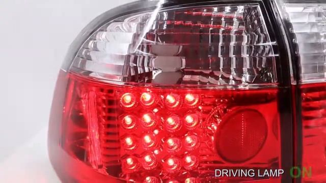 Honda Civic 96-98 Red Clear LED Tail Lamp смотреть онлайн