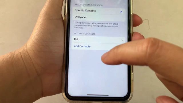 How to add specific contacts in communications limits during downtime on iPhone X смотреть онлайн