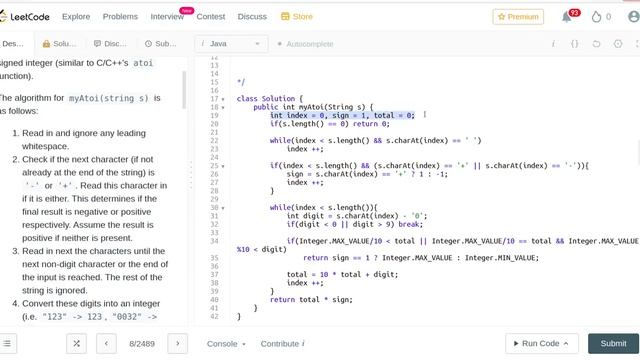 Amazon Software Engineer Interview Preparation - Part 18 LC 8 String to Integer (atoi) смотреть онлайн