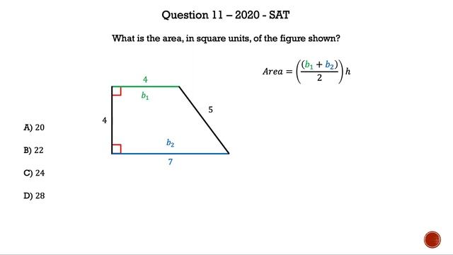 SAT - 2020 - Section 3 - Question 11 - Math is the Way Corner смотреть онлайн