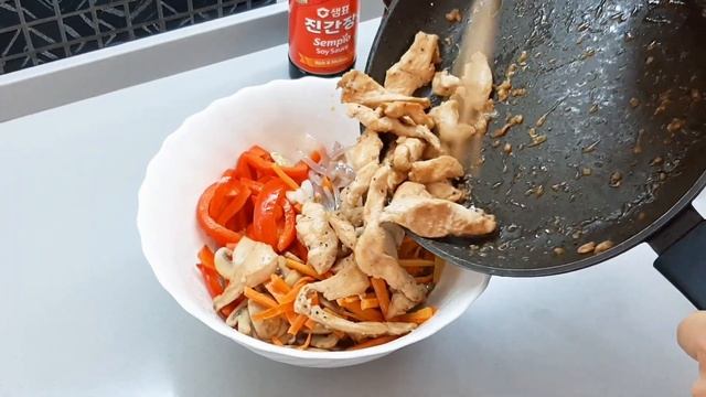 Рецепт приготування Чапче.잡채 смотреть онлайн