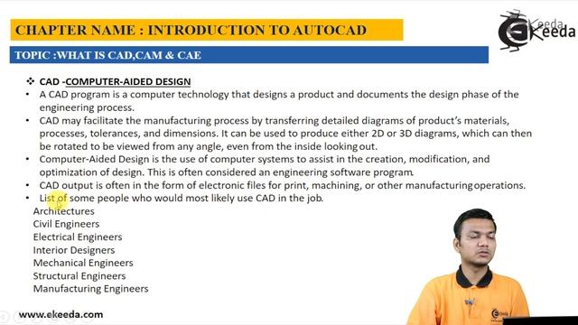 Introduction to 2D & 3D CAD Software,What is CADD,CAM,CAE - Introduction to Autocad - Autocad смотреть онлайн