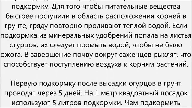 Чем подкормить огурцы в грунте смотреть онлайн