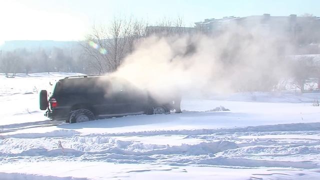 TLC100 на 35ых (поломка крестовинки кардана)