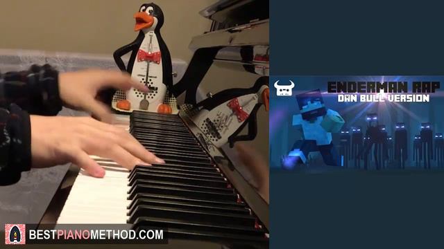 MINECRAFT - ENDERMAN Rap Song -  Dan Bull And Rockit Gaming (Piano Cover By Amosdoll)