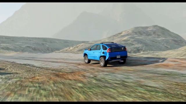 BeamNG Drive - Suspension & Stress Testing Pontiac Aztek смотреть онлайн