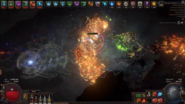Poe Witch Spellslinger 2x 20c Build 87lvl Area Clear