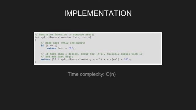 Recursive Implementation of atoi() | GeeksforGeeks смотреть онлайн