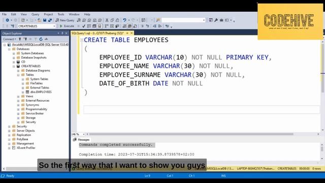 SQL Tutorial: How to create a table and insert data смотреть онлайн