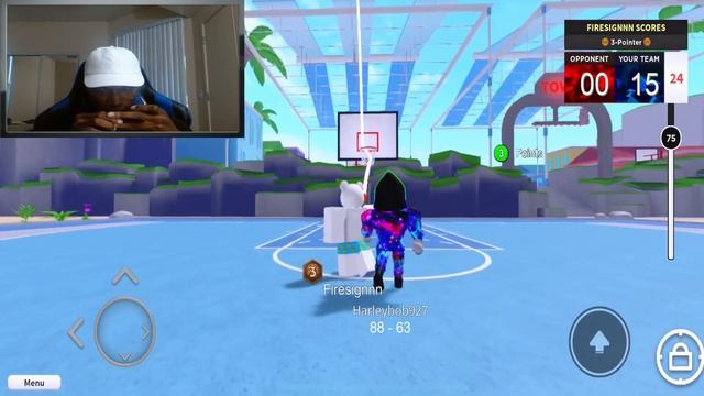 HE NEEDED HACKS AGAINST ME?!! (HOOPZ ROBLOX FACECAM) смотреть онлайн