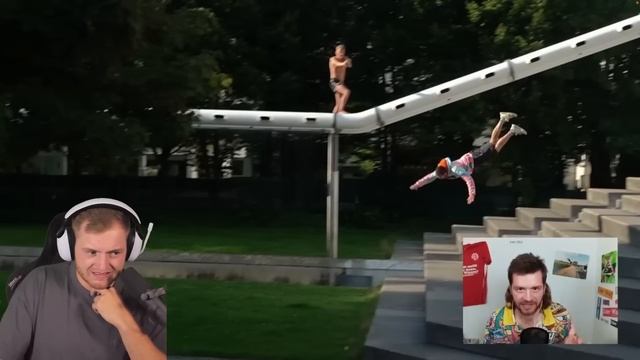 ??ER BRICHT SICH DIE HÜFTE!! - Die KRASSESTEN FAILS von JAN SCHLAPPEN REAKTION | Trymacs Highlights смотреть онлайн